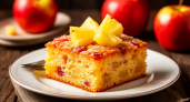 Нежный фруктовый пирог с ананасом и яблоками: настроение в каждом кусочке