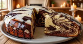Пирог-торт «Зебра» из 80-х: сметана, какао, крем из сгущёнки — вкус детства