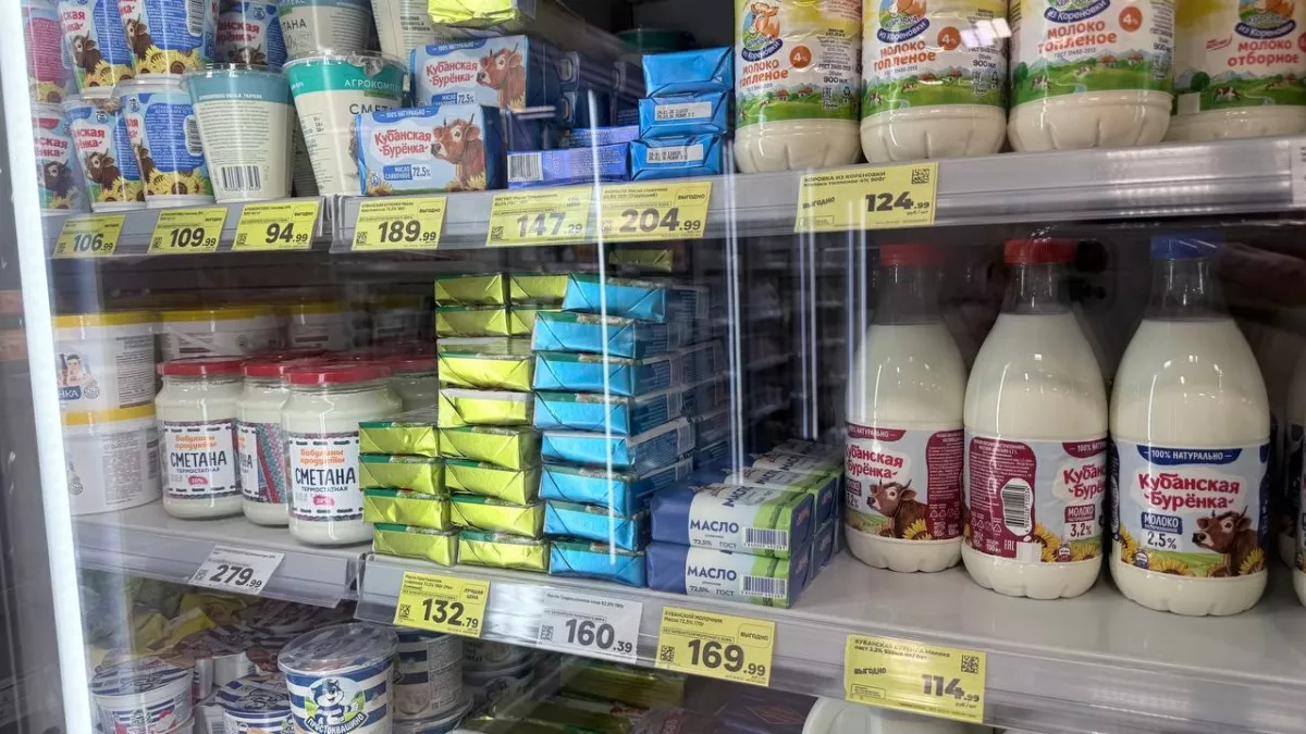 В супермаркете в Новороссийске задержали воришку с 50 пачками сливочного масла в рюкзаке 