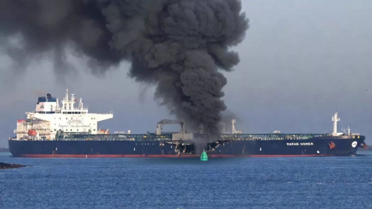 Греческий танкер атакован в Черном море при следовании в Новороссийск