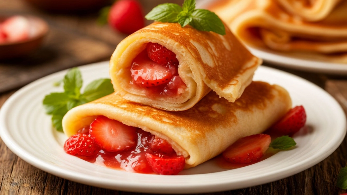 Постные блинчики без яиц и молока: тонкие и эластичные – созданы для начинок 