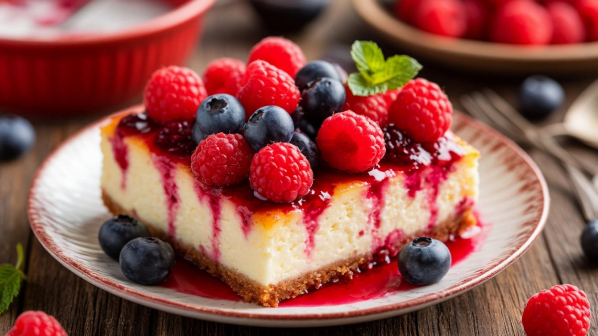 Творожная ПП-запеканка с ягодами: идеальный десерт за 30 минут  