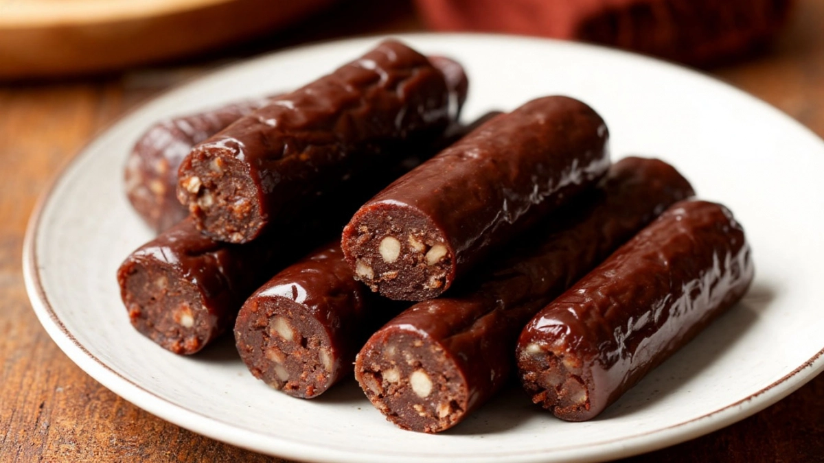 Шоколадная колбаса по рецепту из СССР: верните вкус детства всего за 15 минут
