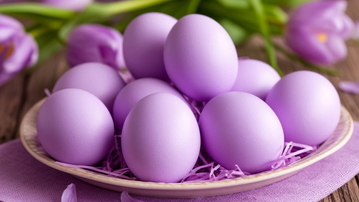 Никакой химии: этот сиреневый цвет для пасхальных яиц делают из того, что постоянно лежит у каждой хозяйки в холодильнике