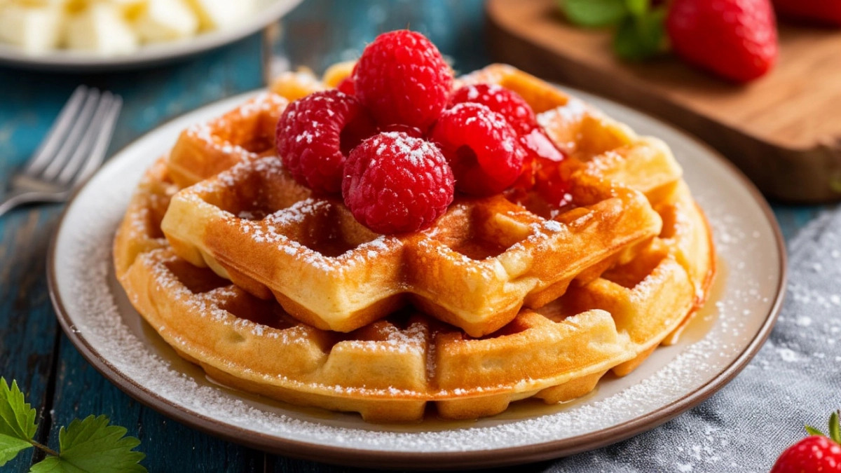 Хрустящие снаружи, нежные внутри: творожные вафли за десять минут