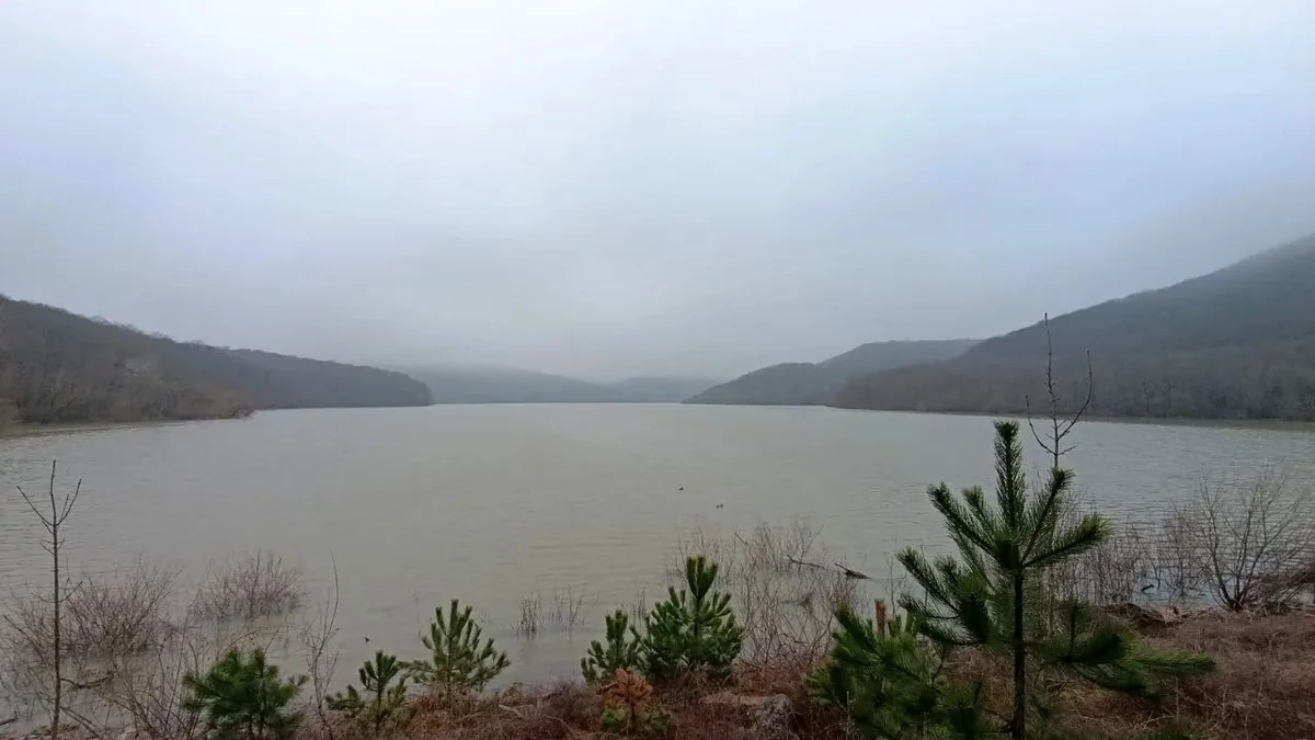 Ливни сделали своё дело: Неберджаевское водохранилище в Новороссийске заполнено почти до максимума