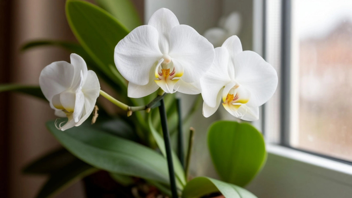 В апреле для чахлой орхидеи — 1 таблетку в воду: фаленопсис бешено прет новыми бутонами