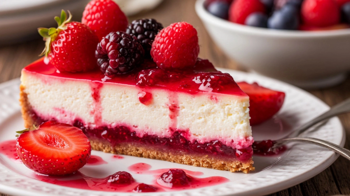 Идеальный творожный чизкейк с ягодной ноткой: просто, бюджетно и без промахов