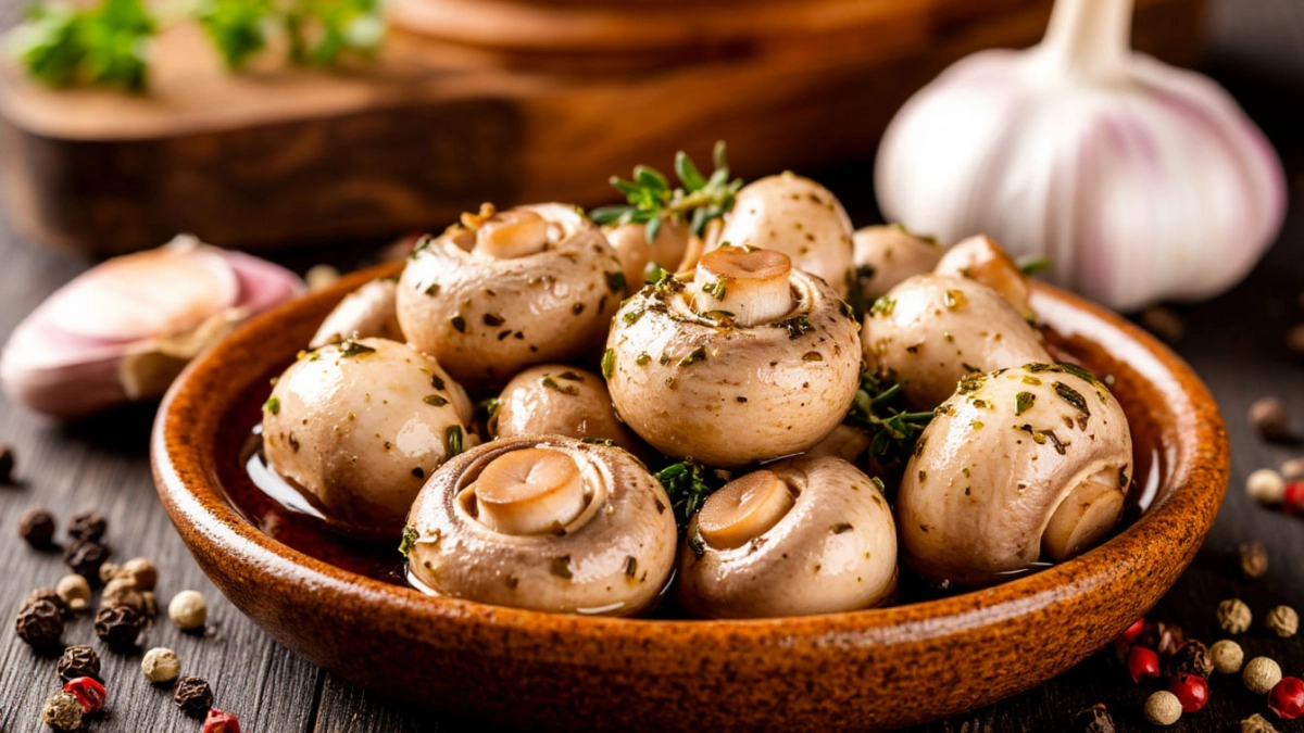 Хит за 5 минут: хрустящие маринованные шампиньоны без капли воды