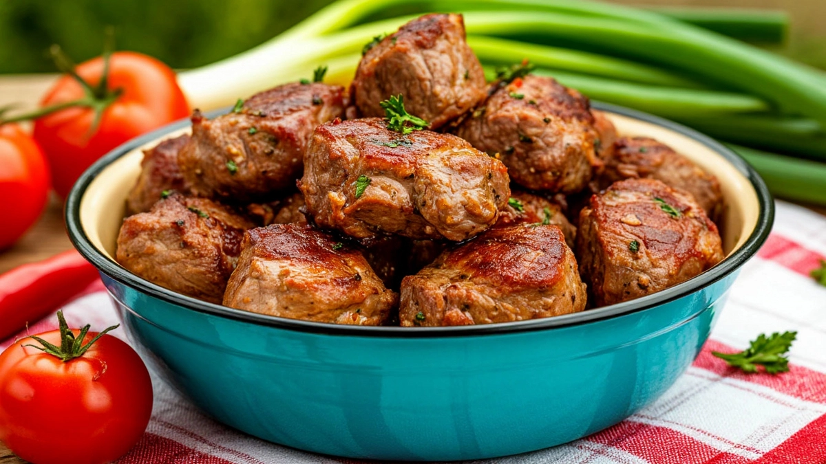 Секрет армянского шашлыка: лью к мясу и жарю — получается очень сочно