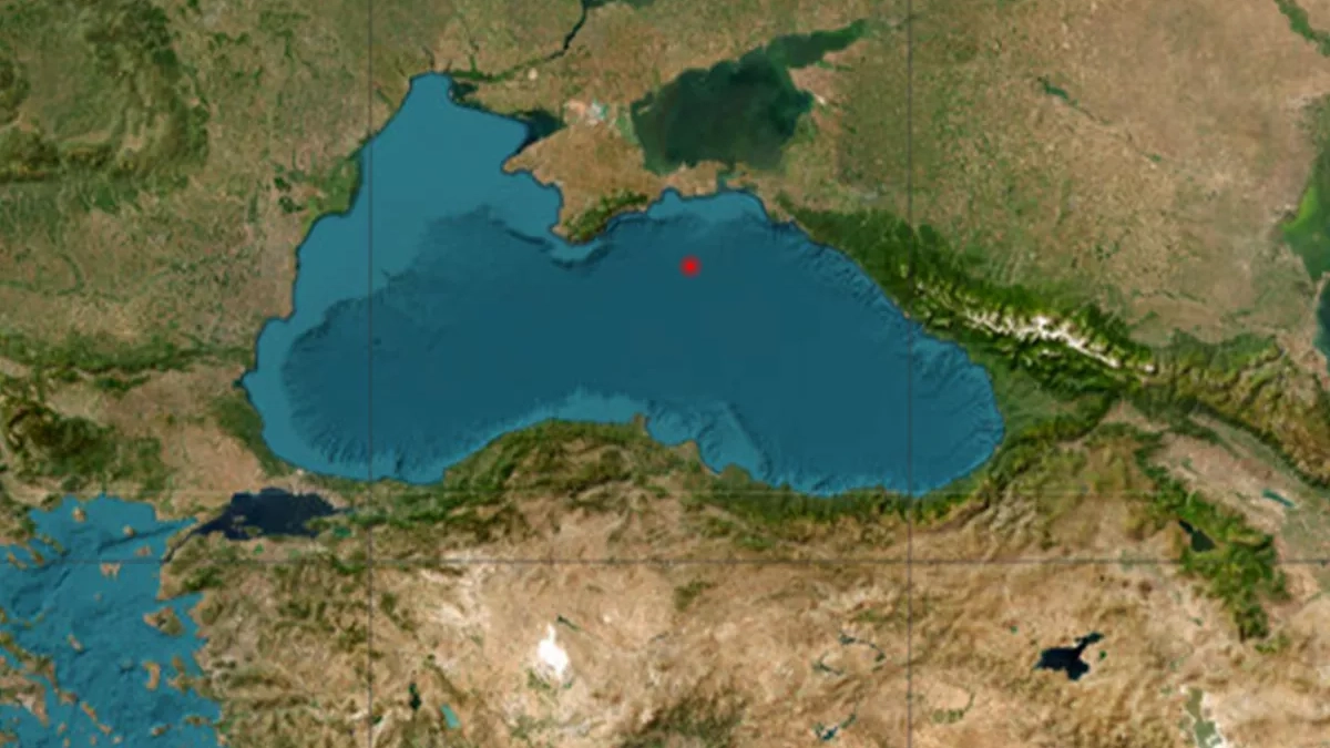 В акватории Черного моря зафиксировали землетрясение магнитудой 2,9