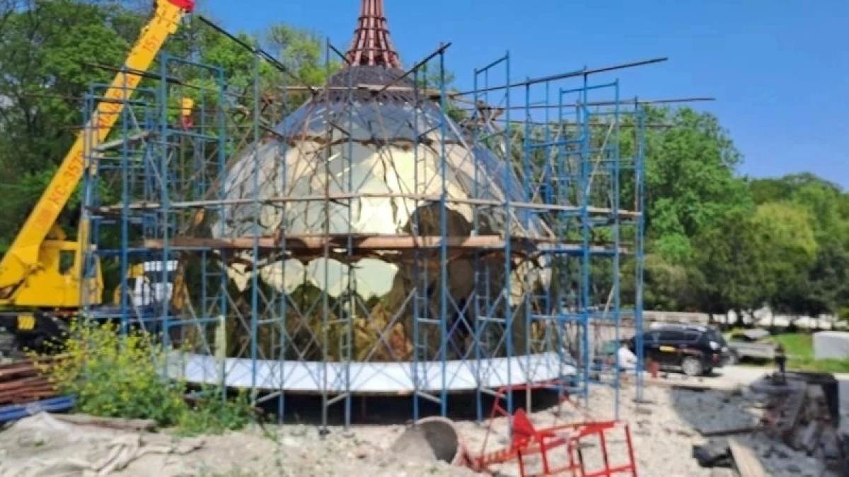 В Новороссийске готов к подъёму купол нового храма