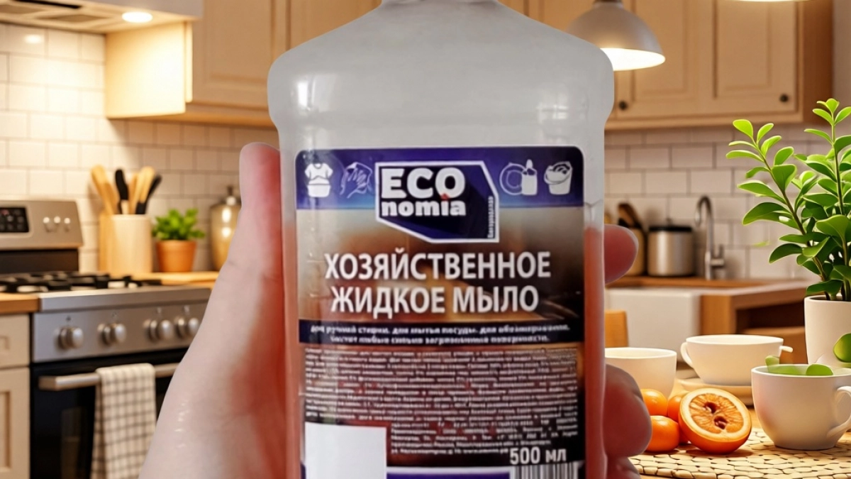 Жидкое хозяйственное мыло за 70 рублей не из Фикс Прайс: мою им всё и экономлю на химии