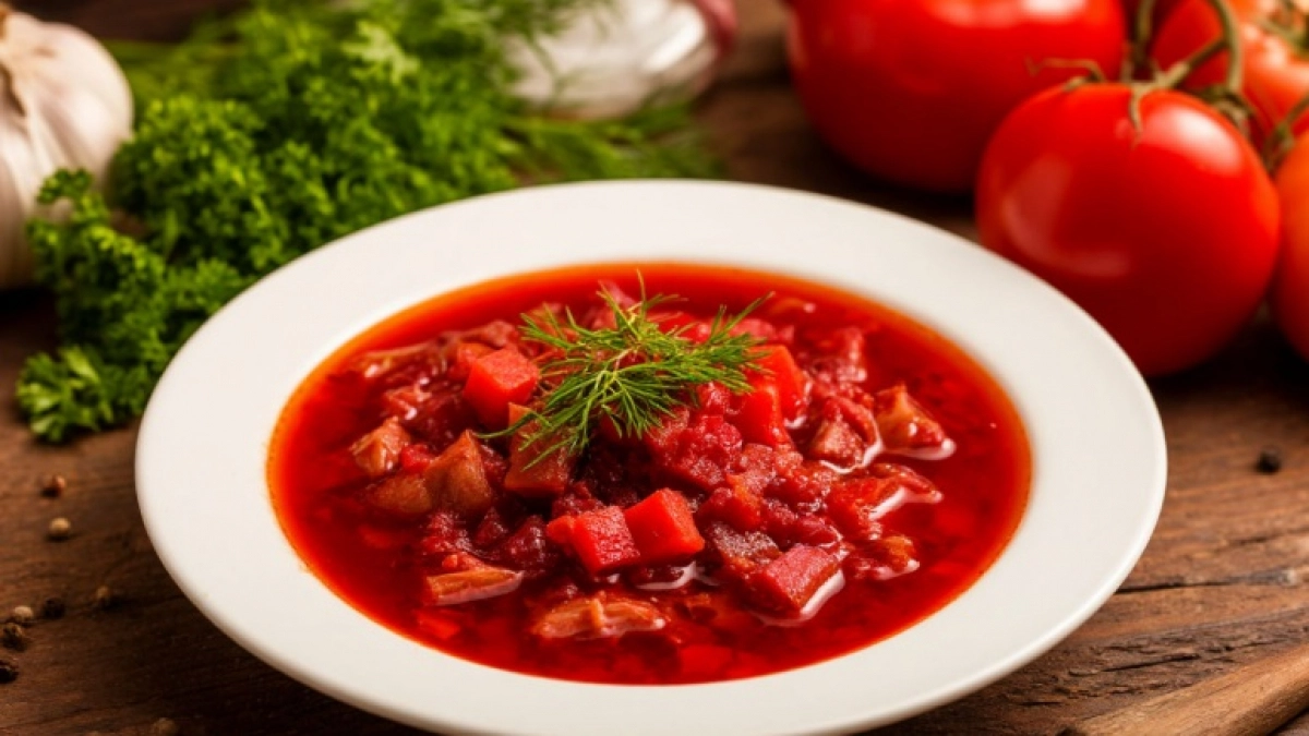 Борщ как у бабушки: рубиновый цвет и насыщенный вкус без уксуса