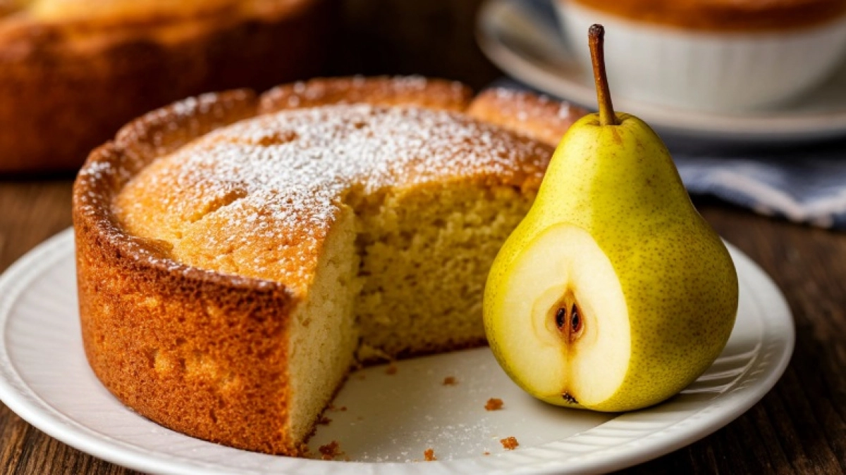 Шарлотка с грушами и корицей: яблоки отдыхают — аромат на весь дом