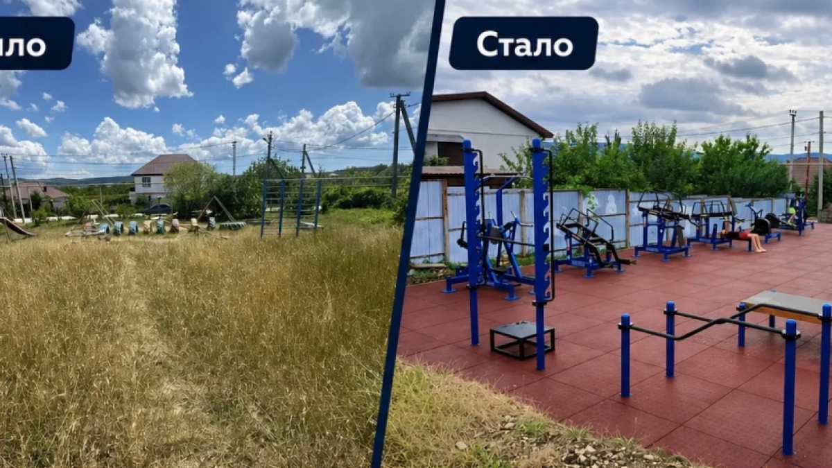 «ГТО — в каждый двор»: в Раевской старая площадка стала спортивной