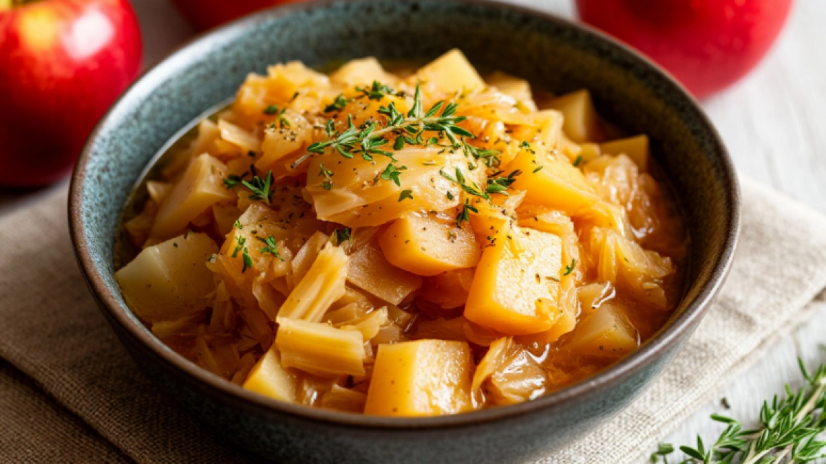 Немецкая капуста с яблоками: секрет мягкого вкуса без уксуса и изжоги